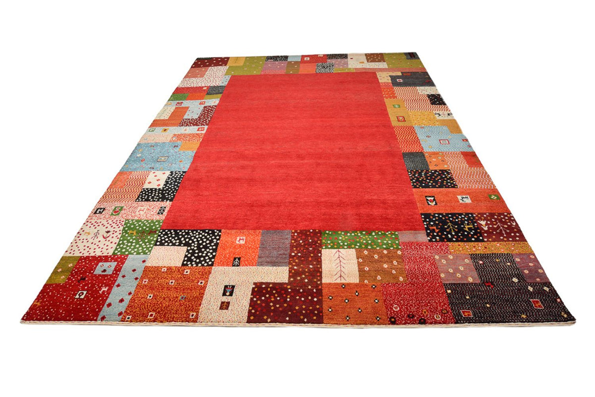 Gabbeh Teppich - Loribaft Indus - 344 x 251 cm - rot