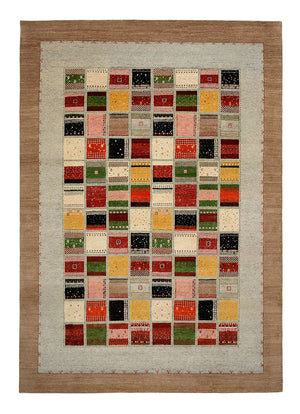 Gabbeh Teppich - Loribaft Indus - 340 x 243 cm - mehrfarbig