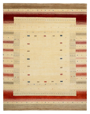Gabbeh Teppich - Loribaft Indus - 248 x 195 cm - hellbeige