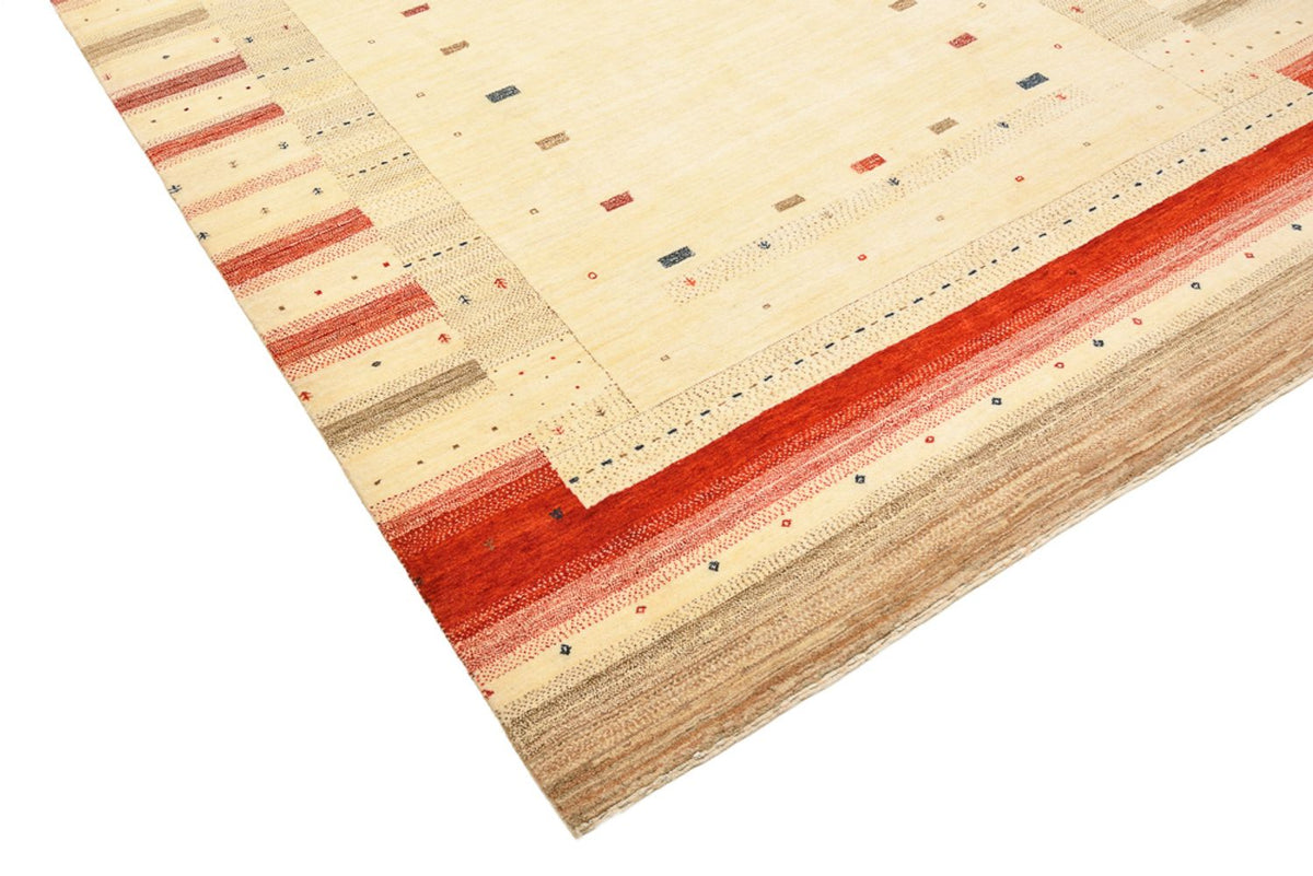 Gabbeh Teppich - Loribaft Indus - 248 x 195 cm - hellbeige