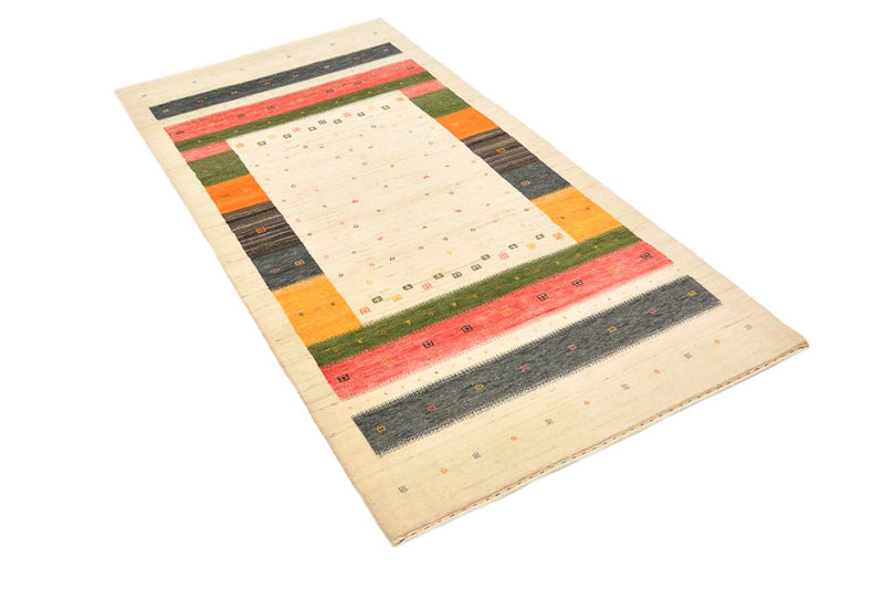 Läufer Gabbeh - Loribaft Indus - 195 x 101 cm - hellbeige
