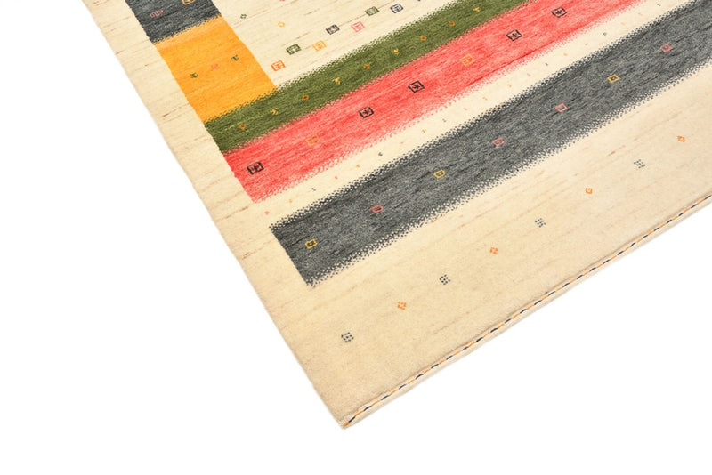Läufer Gabbeh - Loribaft Indus - 195 x 101 cm - hellbeige