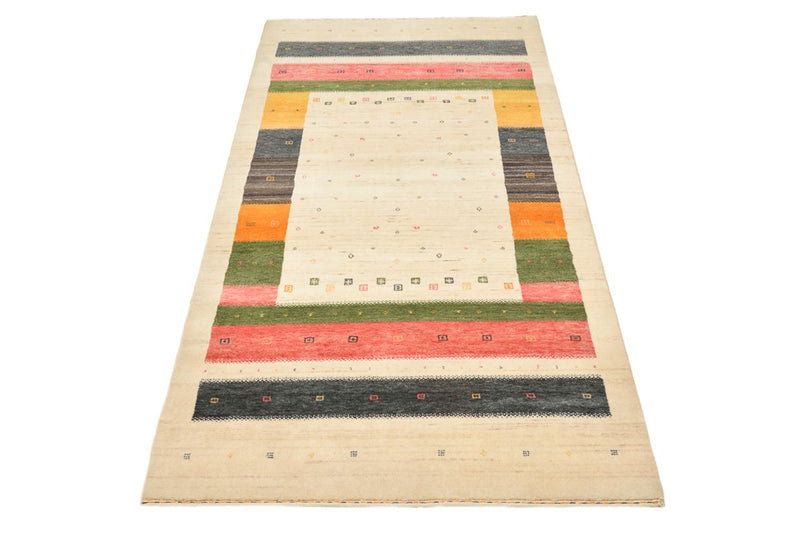 Läufer Gabbeh - Loribaft Indus - 195 x 101 cm - hellbeige