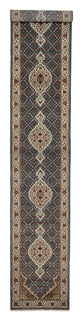 Läufer Orient - Täbriz - 454 x 79 cm - dunkelblau