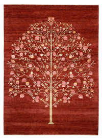 Gabbeh Teppich - Loribaft Indus - 243 x 176 cm - rot
