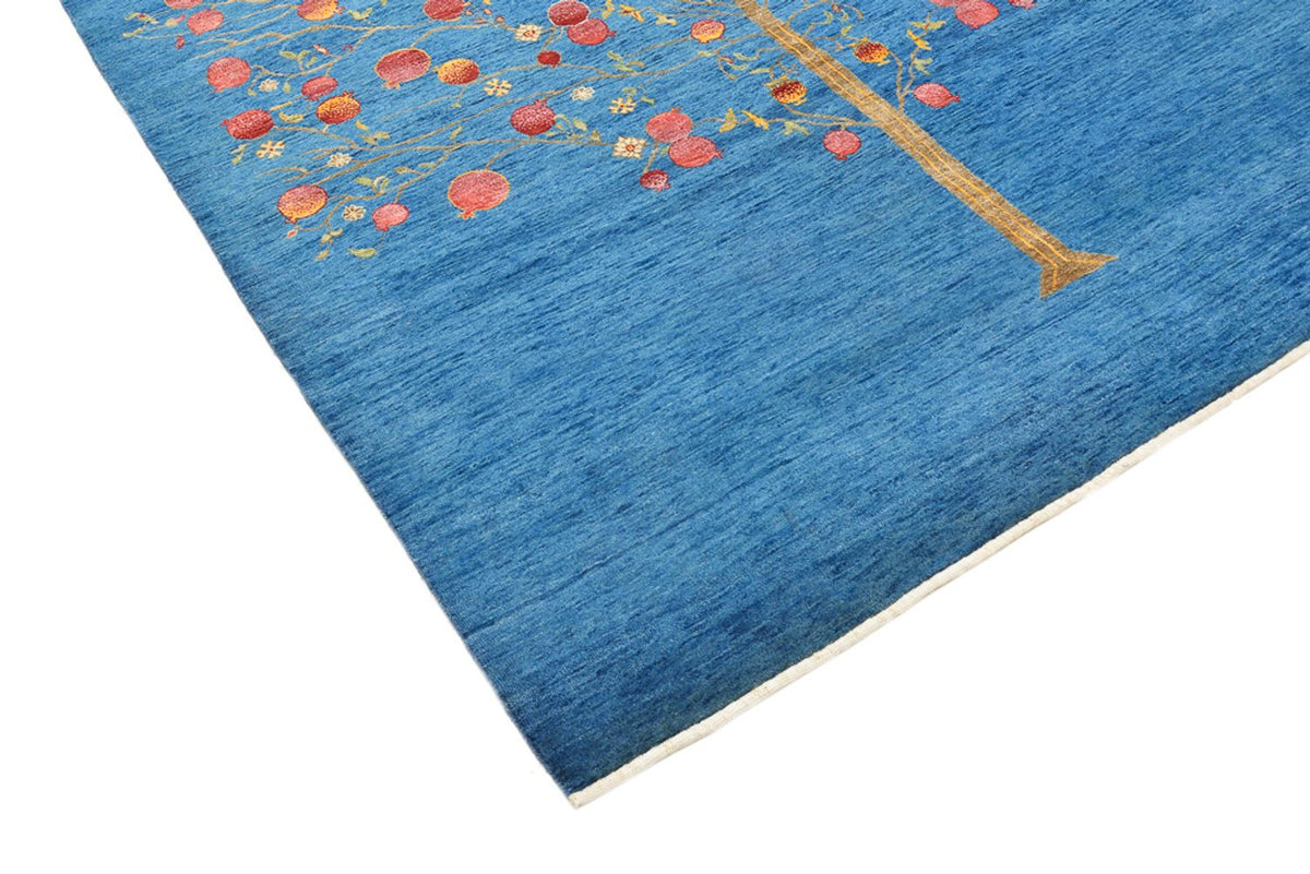 Gabbeh Teppich - Loribaft Indus - 243 x 177 cm - blau
