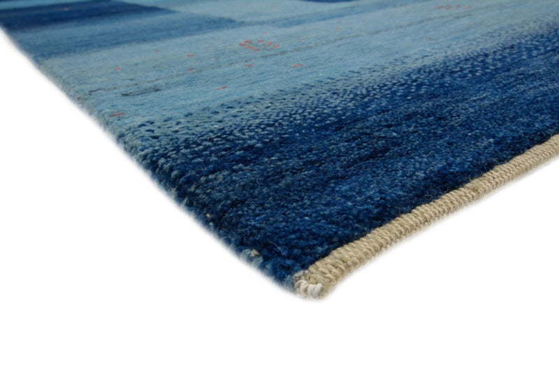 Gabbeh Teppich - Loribaft Indus - 241 x 175 cm - blau