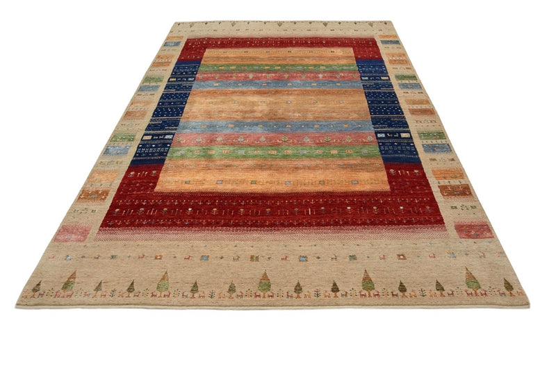 Gabbeh Teppich - Loribaft Indus - 300 x 206 cm - mehrfarbig