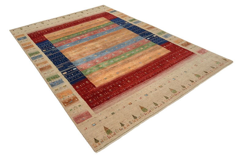 Gabbeh Teppich - Loribaft Indus - 300 x 206 cm - mehrfarbig