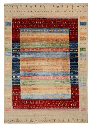 Gabbeh Teppich - Loribaft Indus - 343 x 241 cm - mehrfarbig