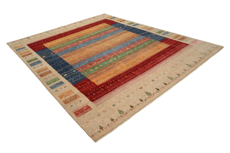 Gabbeh Teppich - Loribaft Indus - 343 x 241 cm - mehrfarbig