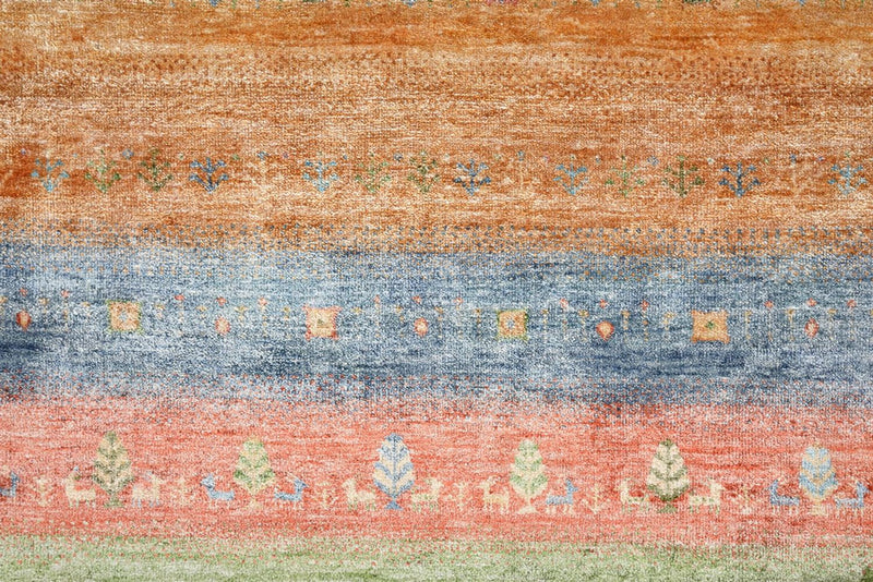 Gabbeh Teppich - Loribaft Indus - 343 x 241 cm - mehrfarbig