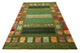Gabbeh Teppich - Loribaft Indus - 340 x 249 cm - grün