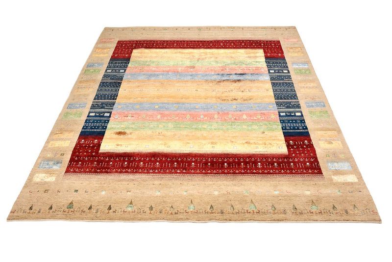 Gabbeh Teppich - Loribaft Indus - 300 x 251 cm - mehrfarbig