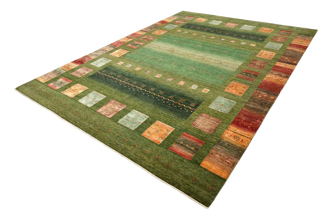 Indo Loribaft Teppich 303x250cm - Wollteppich