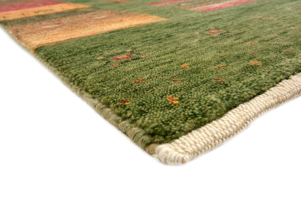 Gabbeh Teppich - Loribaft Indus - 303 x 250 cm - grün