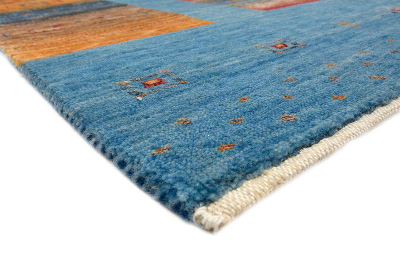 Gabbeh Teppich - Loribaft Indus - 338 x 249 cm - blau