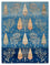 Gabbeh Teppich - Loribaft Indus - 204 x 155 cm - hellblau