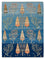 Gabbeh Teppich - Loribaft Indus - 206 x 155 cm - blau
