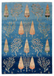 Gabbeh Teppich - Loribaft Indus - 206 x 150 cm - blau