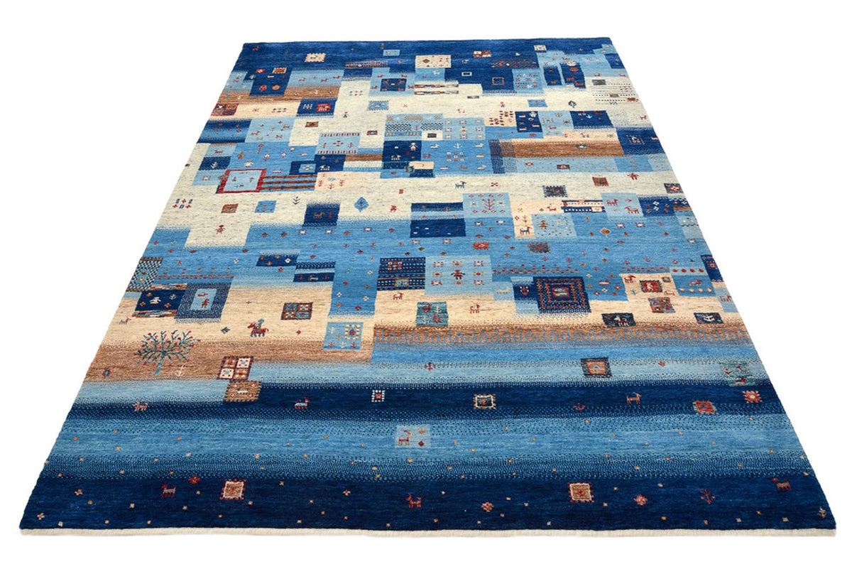 Gabbeh Teppich - Loribaft Indus - 239 x 177 cm - mehrfarbig