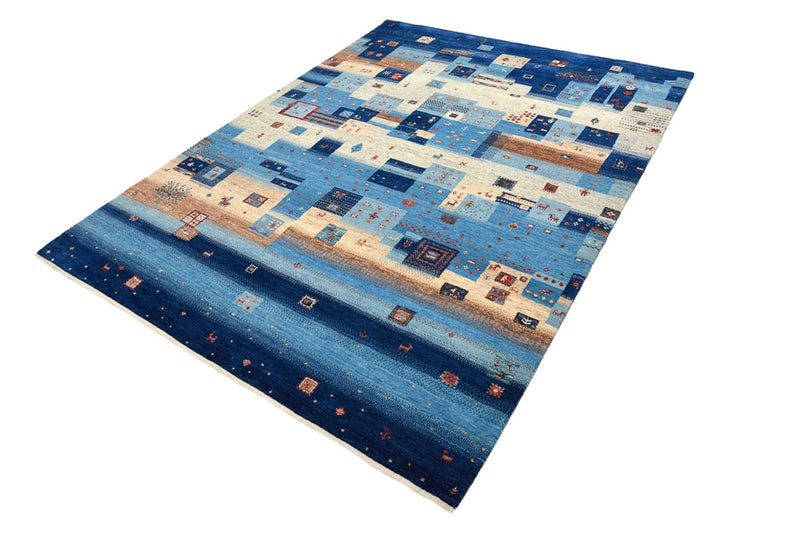 Gabbeh Teppich - Loribaft Indus - 239 x 177 cm - mehrfarbig
