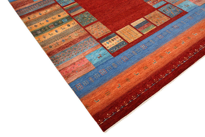 Gabbeh Teppich - Loribaft Indus - 249 x 206 cm - rot