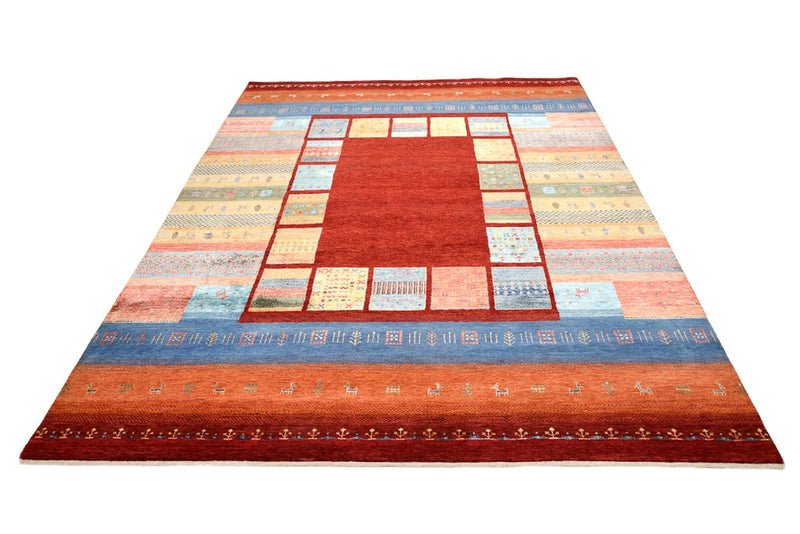 Gabbeh Teppich - Loribaft Indus - 249 x 206 cm - rot