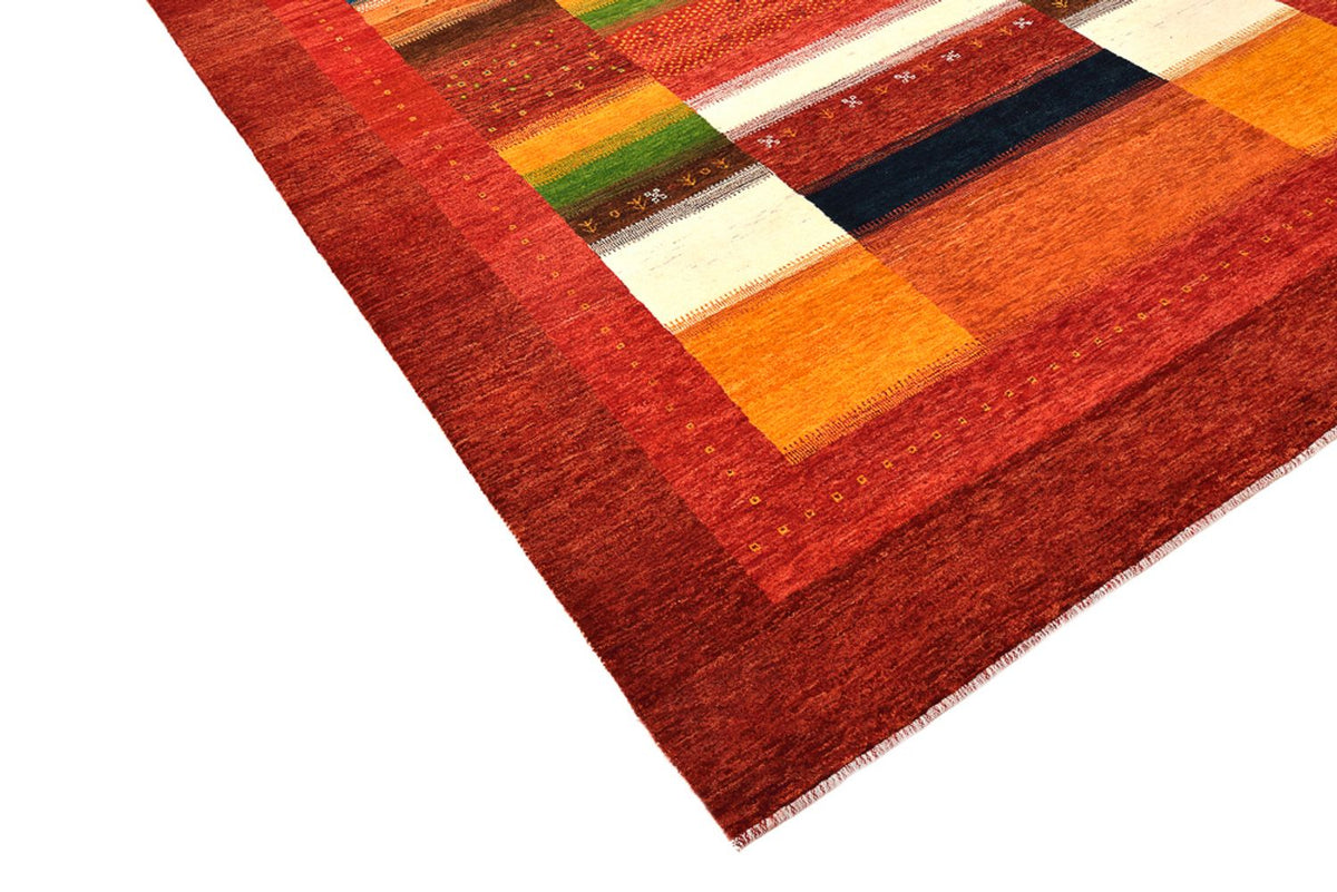 Gabbeh Teppich - Loribaft Indus - 259 x 203 cm - rot