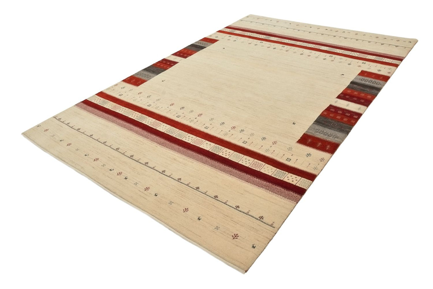 Indo Loribaft Teppich 297x198cm - Wollteppich