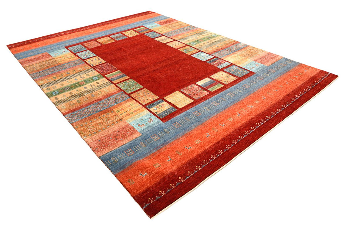Gabbeh Teppich - Loribaft Indus - 336 x 250 cm - rot