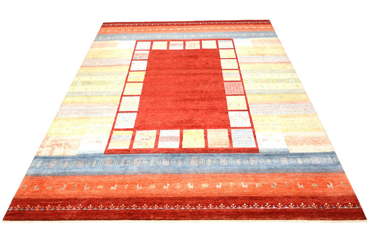 Gabbeh Teppich - Loribaft Indus - 336 x 250 cm - rot
