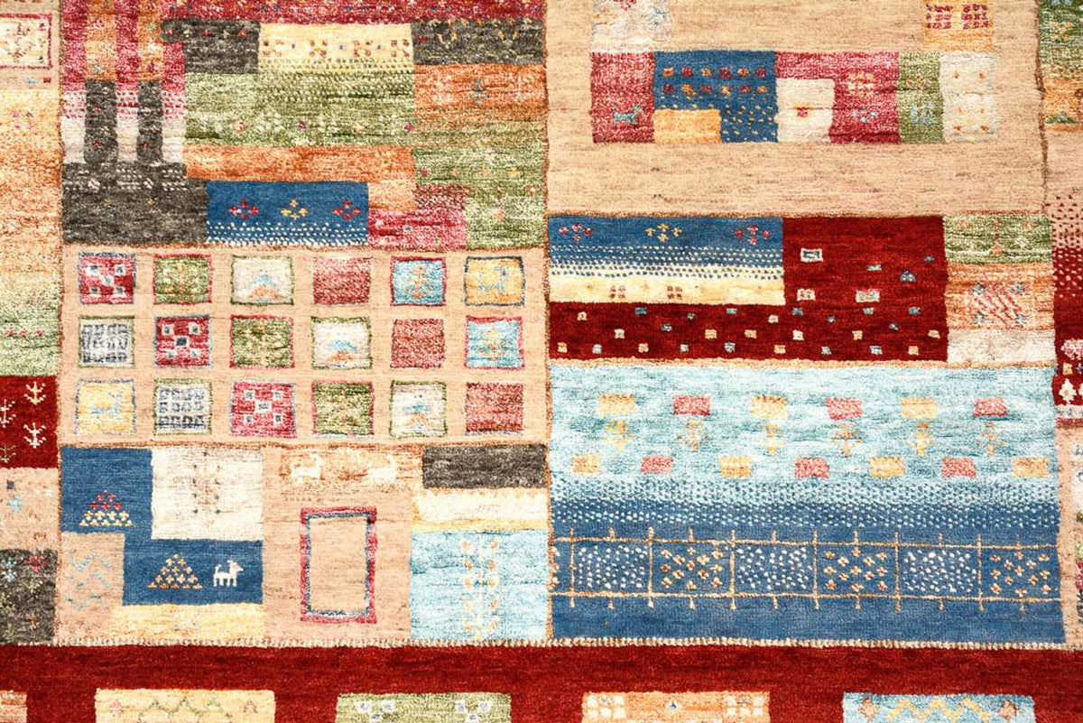 Gabbeh Teppich - Loribaft Indus - 240 x 178 cm - mehrfarbig