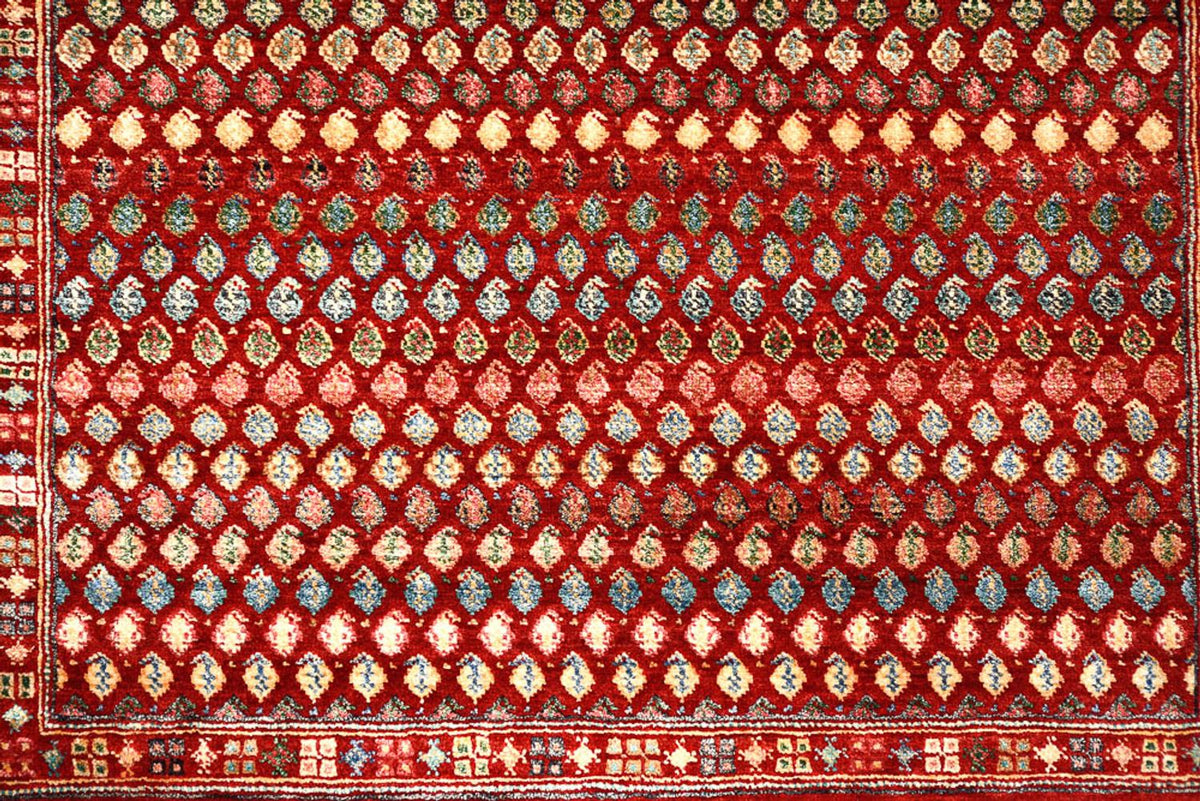 Designer Teppich - 155 x 97 cm - bordeauxrot