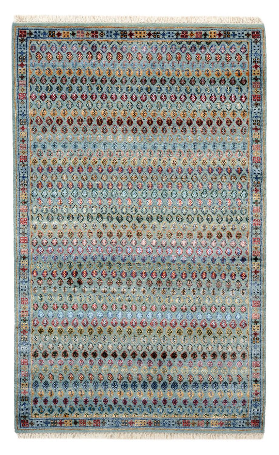 Designer Teppich - 153 x 95 cm - hellblau
