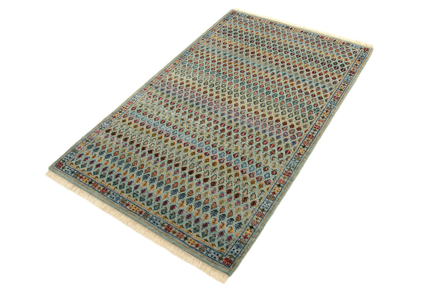 Designer Teppich - 153 x 95 cm - hellblau