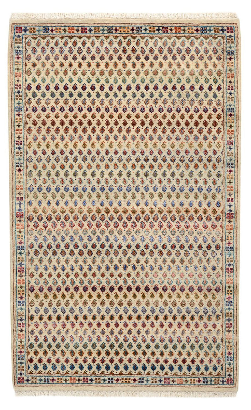 Designer Teppich - 153 x 96 cm - hellbeige