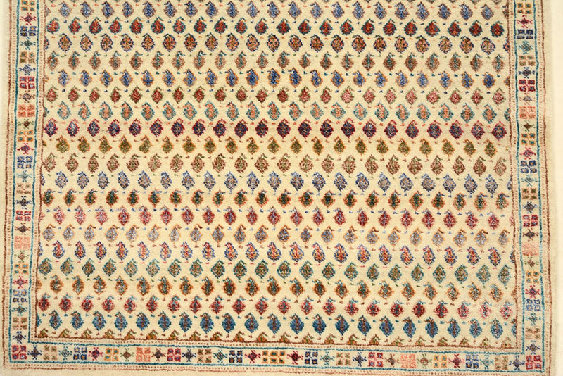 Designer Teppich - 153 x 96 cm - hellbeige