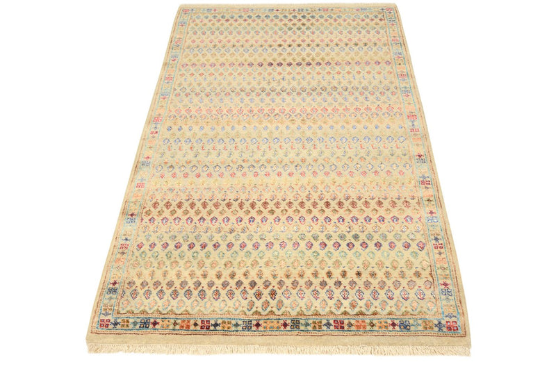 Designer Teppich - 153 x 96 cm - hellbeige