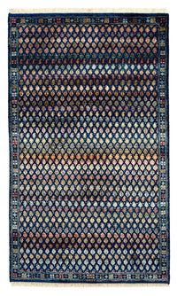 Designer Teppich - 154 x 93 cm - dunkelblau