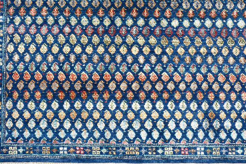 Designer Teppich - 154 x 93 cm - dunkelblau