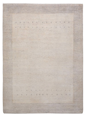 Gabbeh Teppich - Loribaft Indus - 201 x 146 cm - hellgrau