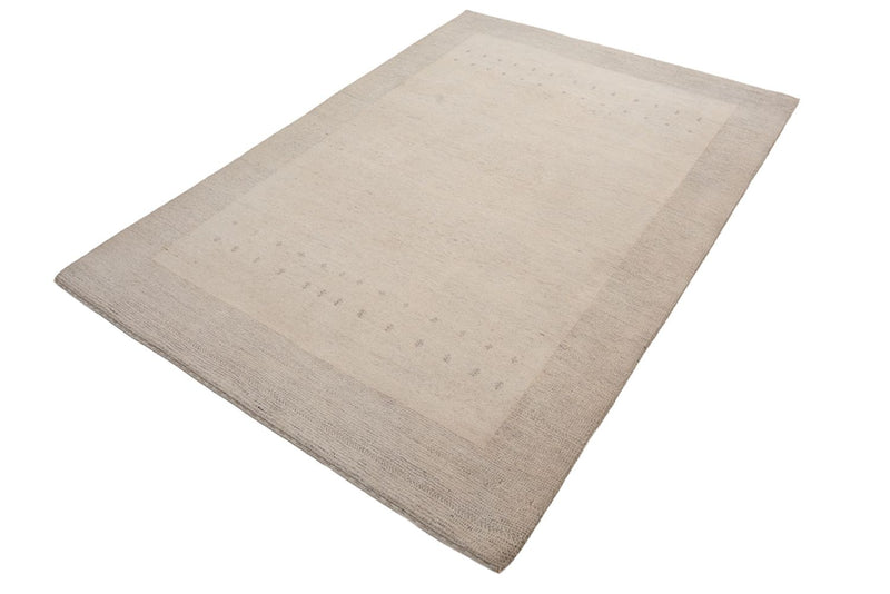 Gabbeh Teppich - Loribaft Indus - 201 x 146 cm - hellgrau