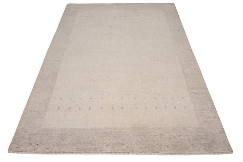 Gabbeh Teppich - Loribaft Indus - 201 x 146 cm - hellgrau