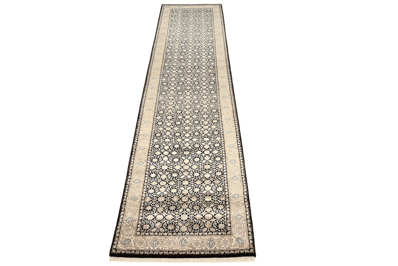 Läufer Orient - Bidjar - Indus - 368 x 83 cm - dunkelbeige