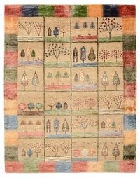 Gabbeh Teppich - Loribaft Indus - 201 x 157 cm - mehrfarbig