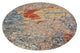 Designer Teppich rund  - 182 x 180 cm - mehrfarbig