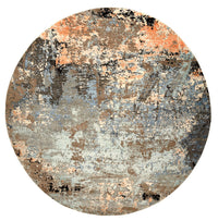 Designer Teppich rund  - 243 x 241 cm - mehrfarbig