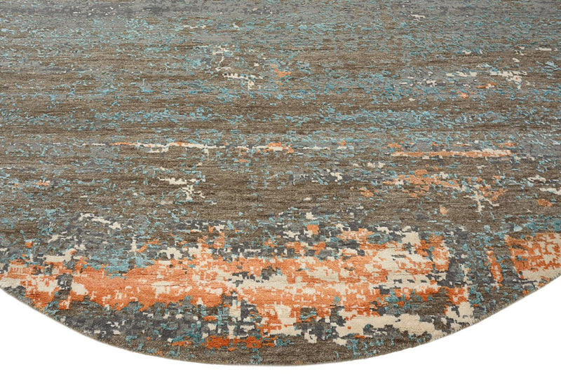 Designer Teppich - 242 x 240 cm - mehrfarbig