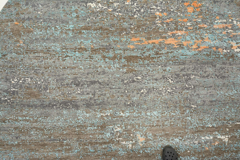 Designer Teppich - 242 x 240 cm - mehrfarbig
